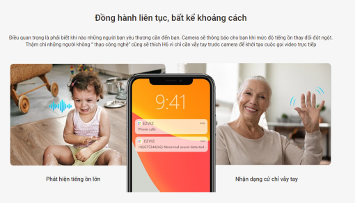 Camera Wi-Fi nhà thông minh EZVIZ H6 3K 5MP